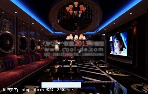 KTV豪华包厢3D模型设计 打造沉浸式娱乐空间